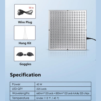 Panel Therapy Red Light Lamp