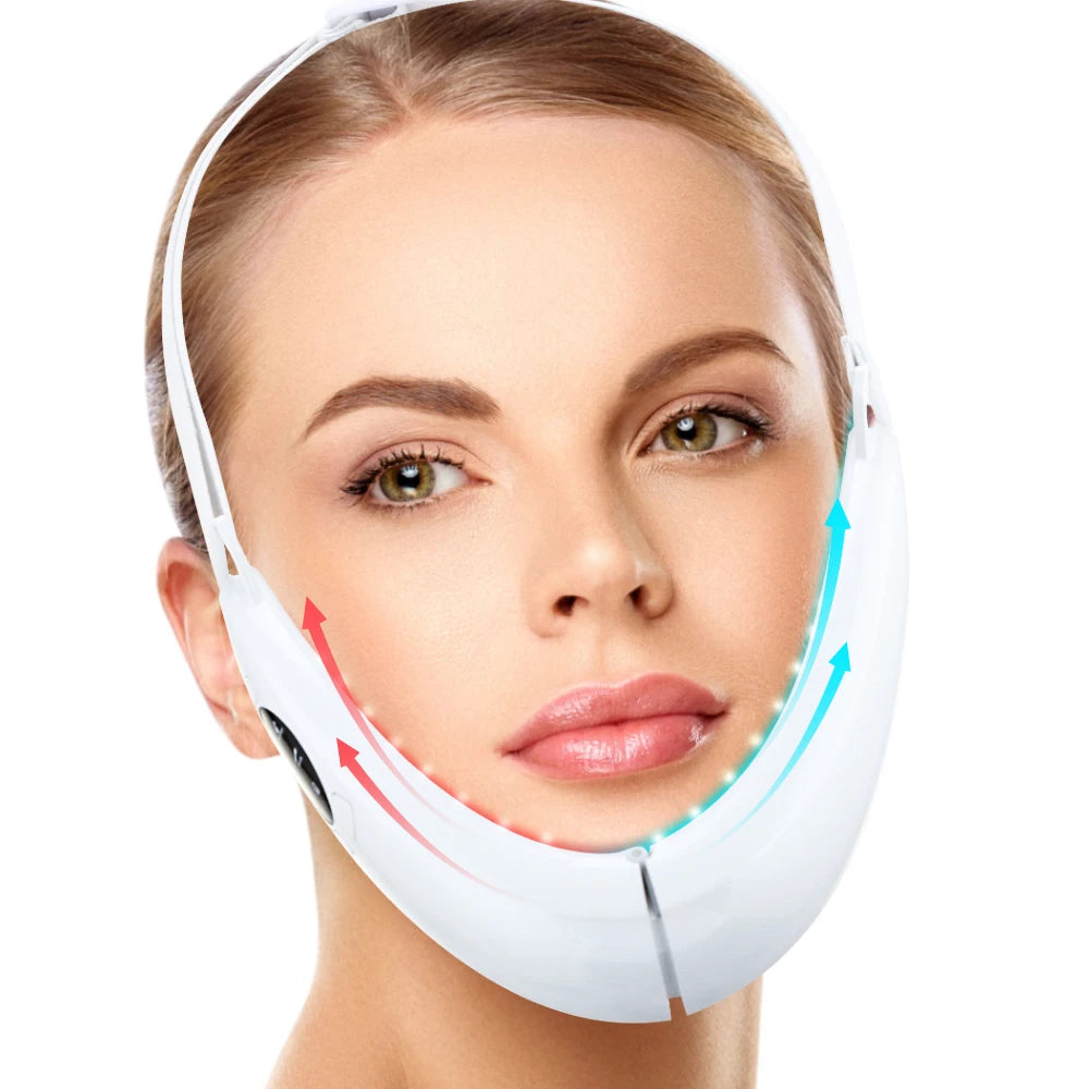 LED facial mask with microcurrent therapy