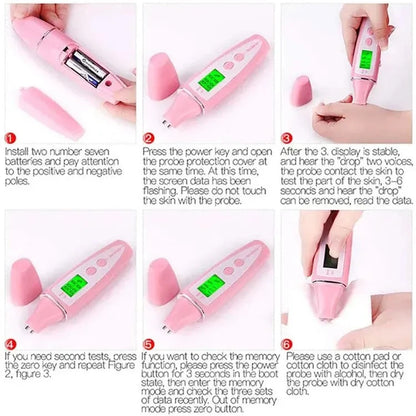 Skin Moisture Tester for Facial Care